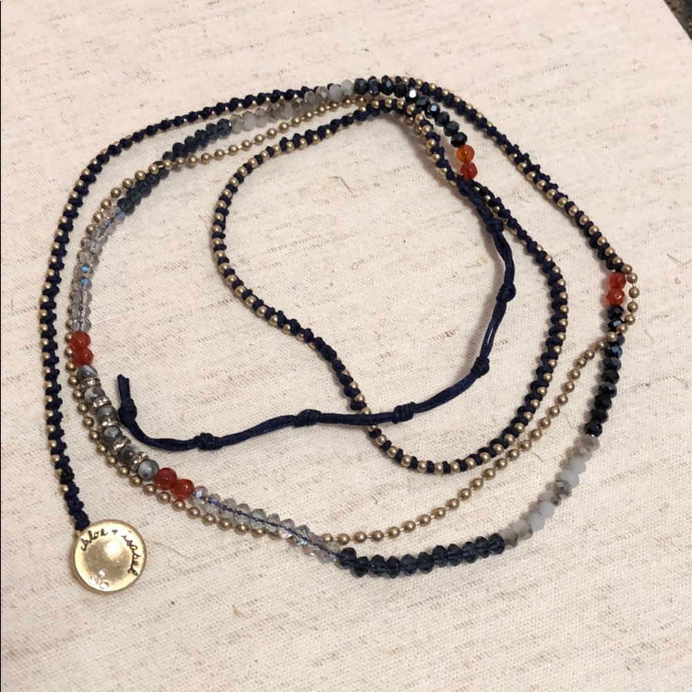 Chloe + Isabel - bead  & chain multi wrap bracelet